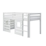 Mid Sleeper with treehut panels in white